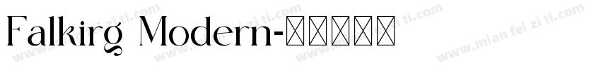 Falkirg Modern字体转换